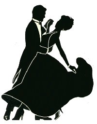ballroom dancing outline