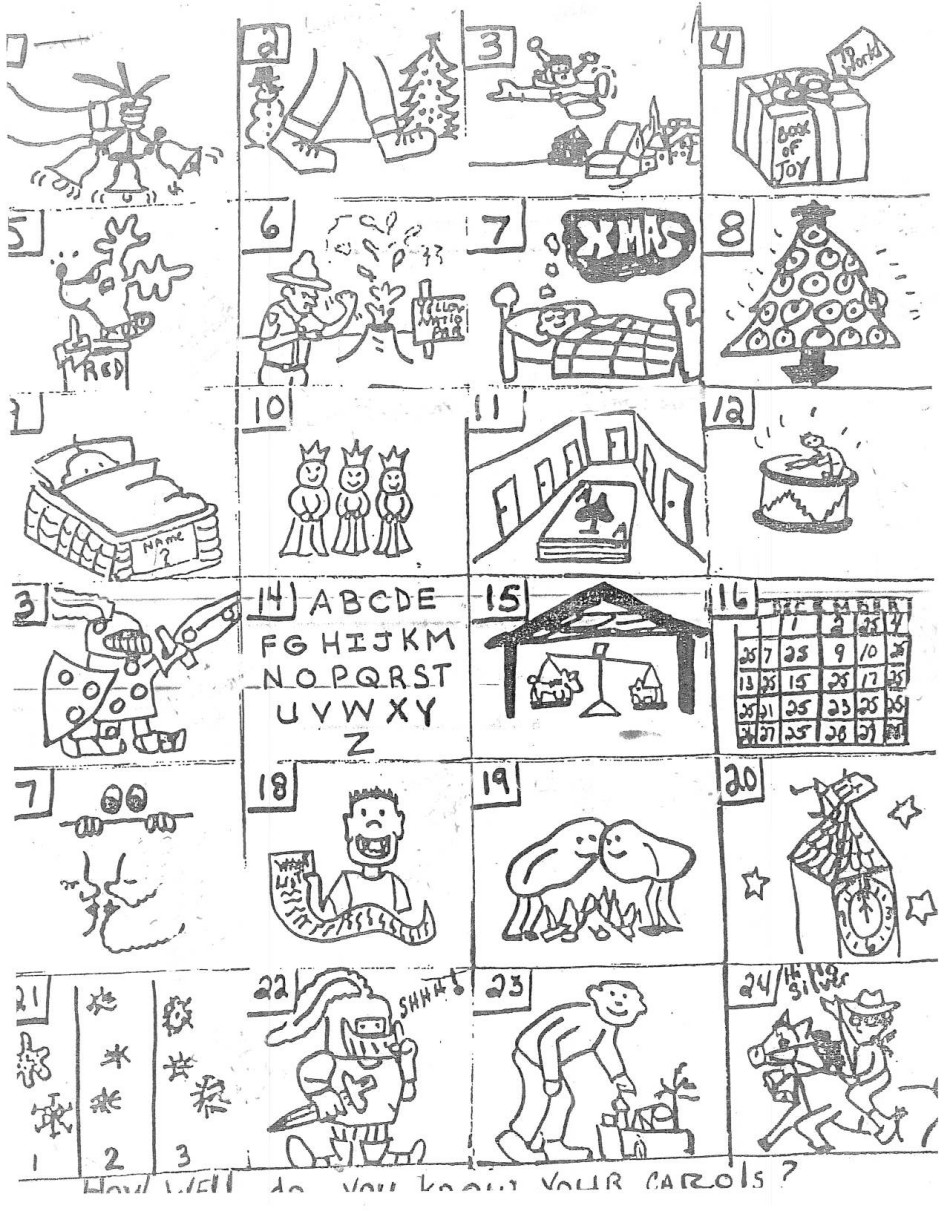 Christmas Carol Puzzles – The Button-Down Mind