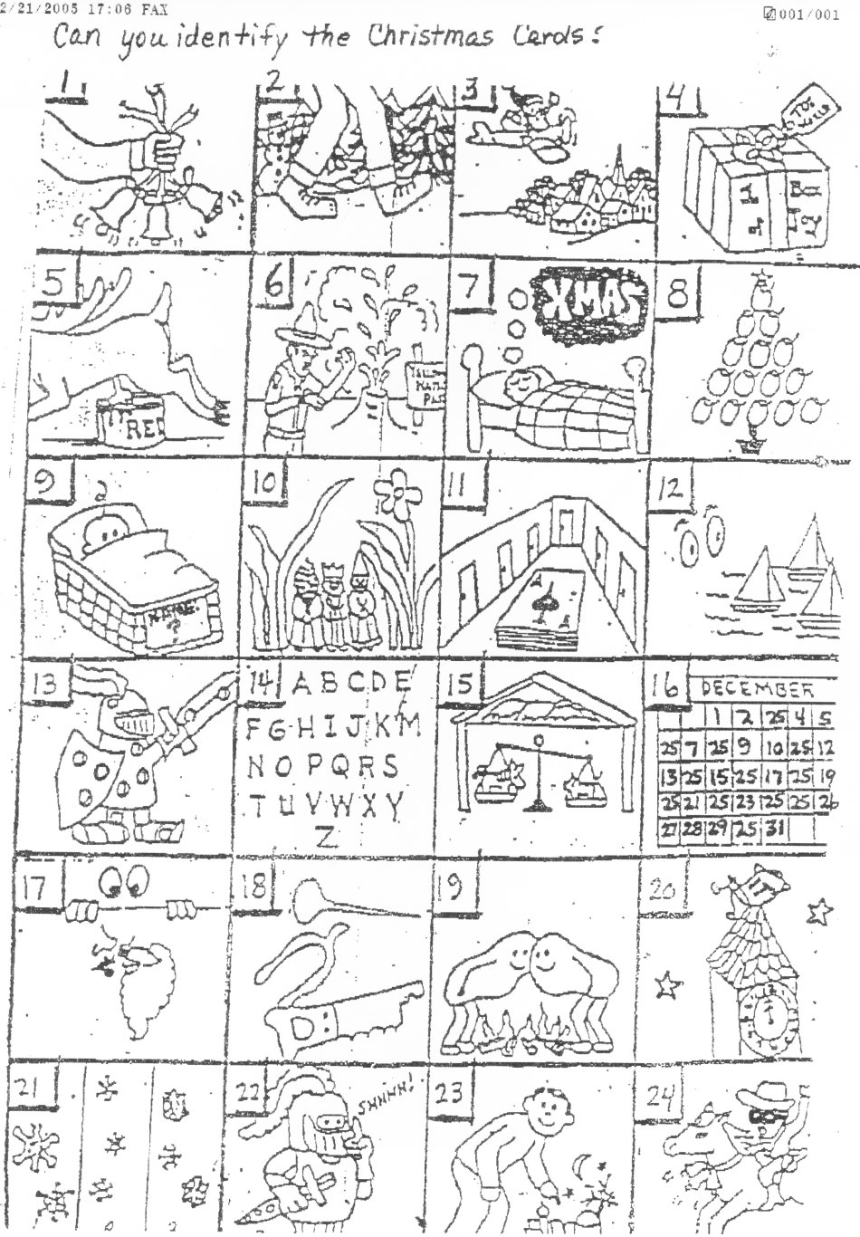 Christmas Carol Puzzles – The Button-Down Mind