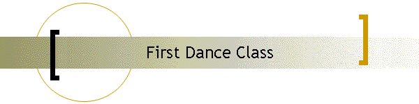 First Dance Class