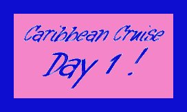 find out what happened on Day 1 of the cruise